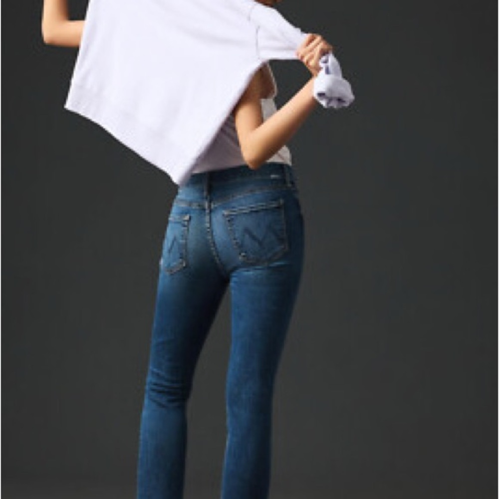 MOTHER Dark Blue Skinny Jeans